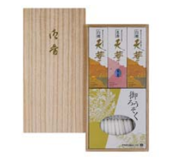白壇天華　二種香（洋ローソク）／桐箱